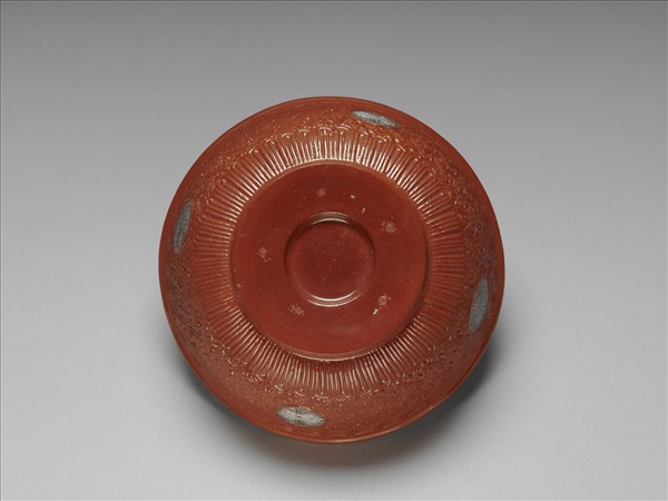 仿剔紅壽字紋碗