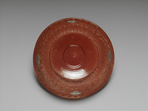 仿剔紅壽字紋碗