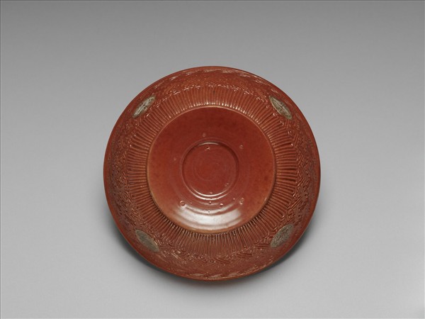 仿剔紅壽字紋碗