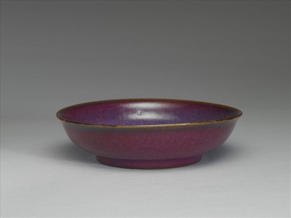 鈞窯 紫紅釉盤