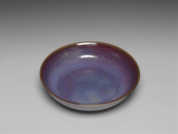 鈞窯 紫紅釉盤