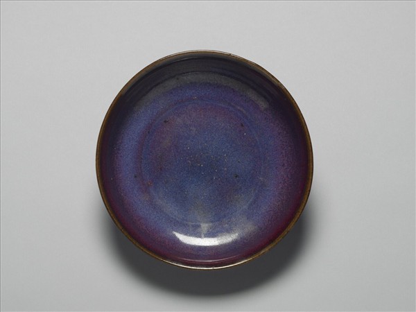 鈞窯 紫紅釉盤