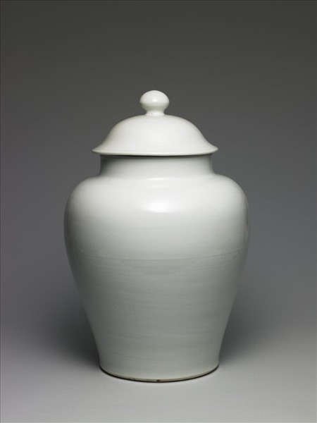 白釉蓋罐