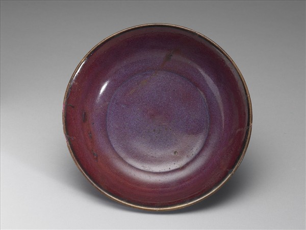 鈞窯 紫紅釉盤