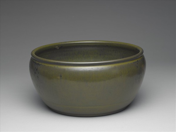 茶葉末釉缸