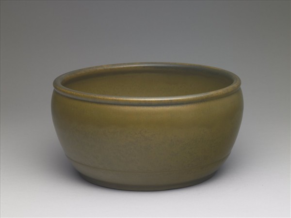 茶葉末釉缸