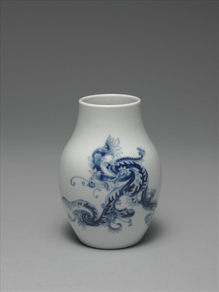 青花夔龍紋小罐