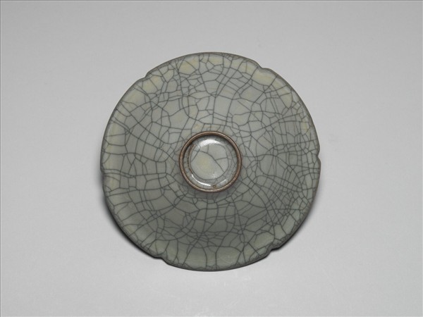 哥窯 青瓷葵花式碗