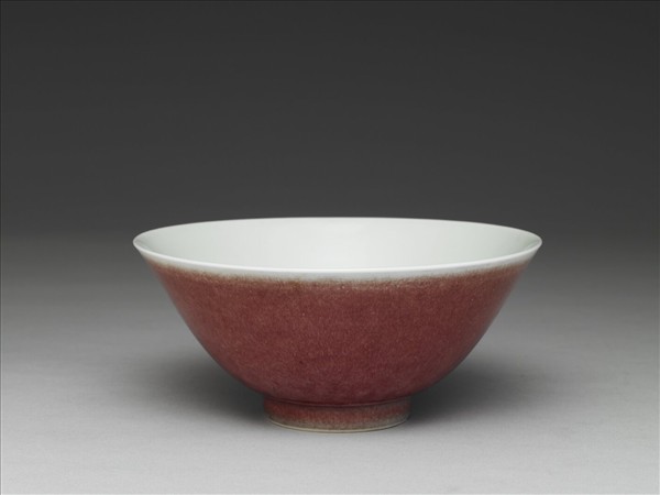 霽紅釉碗