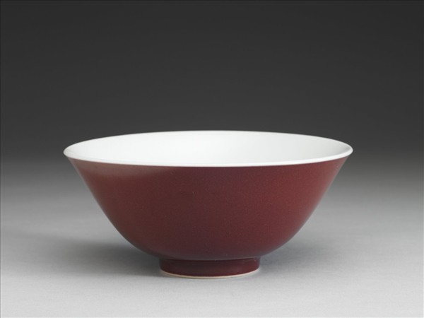 霽紅釉碗