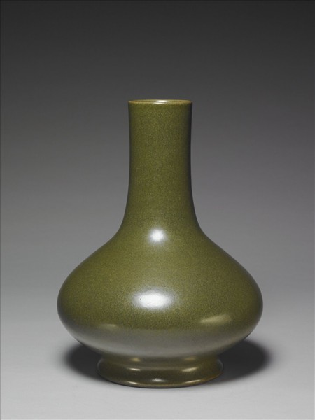 茶葉末釉長頸瓶