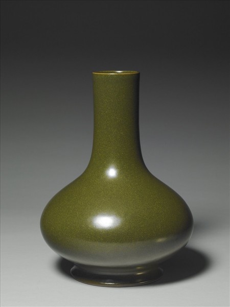茶葉末釉長頸瓶