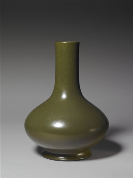 茶葉末釉長頸瓶