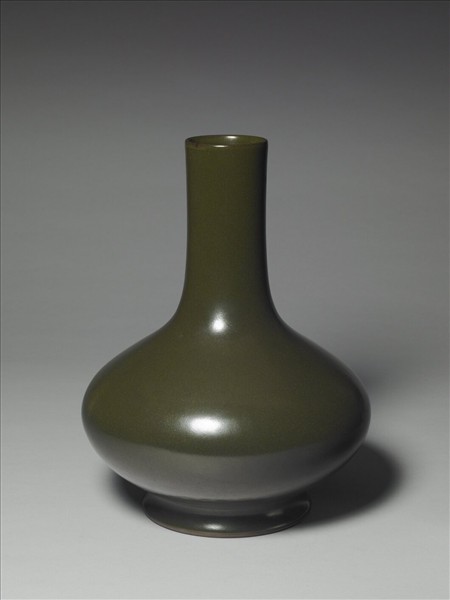 茶葉末釉長頸瓶