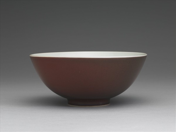 霽紅釉碗