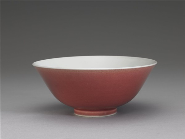 霽紅釉碗