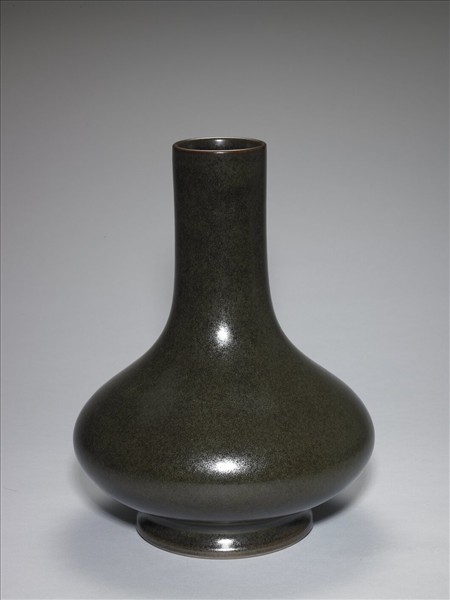 茶葉末釉長頸瓶