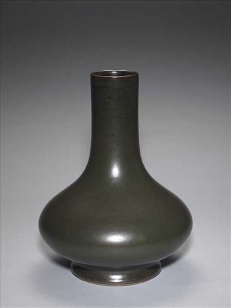茶葉末釉長頸瓶