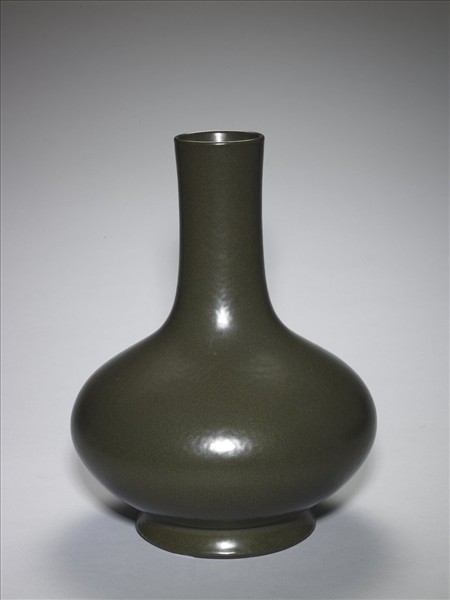 茶葉末釉長頸瓶