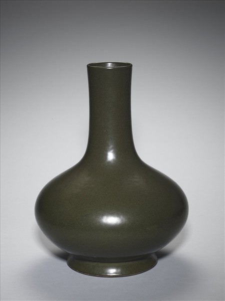 茶葉末釉長頸瓶