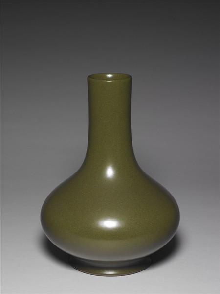 茶葉末釉長頸瓶