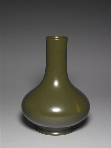 茶葉末釉長頸瓶