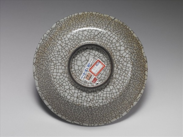 哥窯 青瓷葵口盤