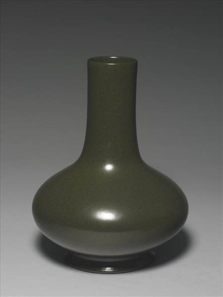 茶葉末釉長頸瓶