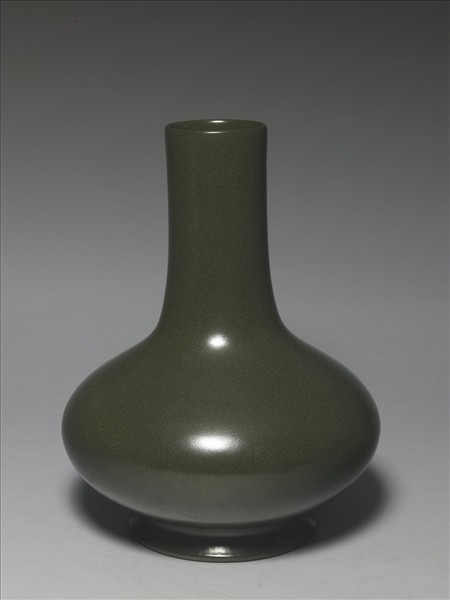 茶葉末釉長頸瓶