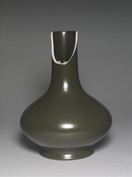 茶葉末釉長頸瓶