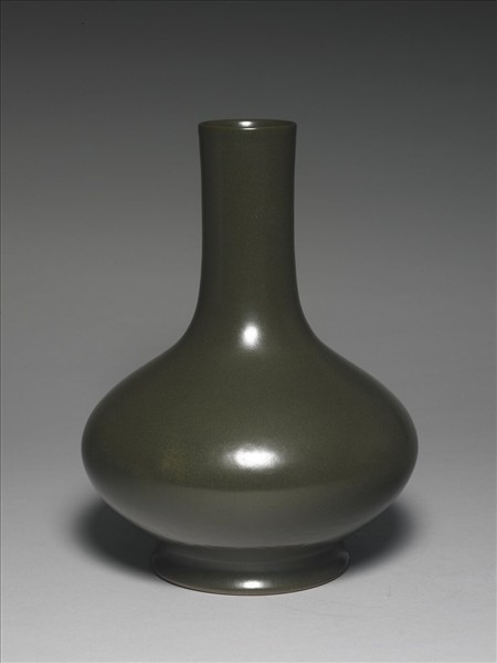 茶葉末釉長頸瓶