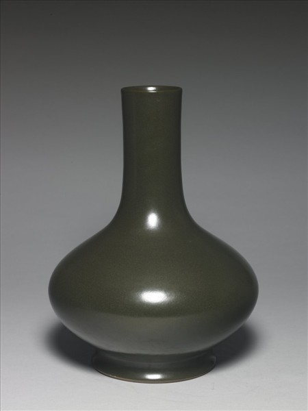 茶葉末釉長頸瓶