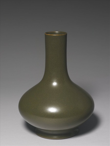 茶葉末釉長頸瓶