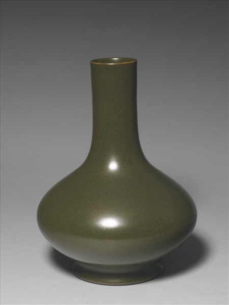 茶葉末釉長頸瓶