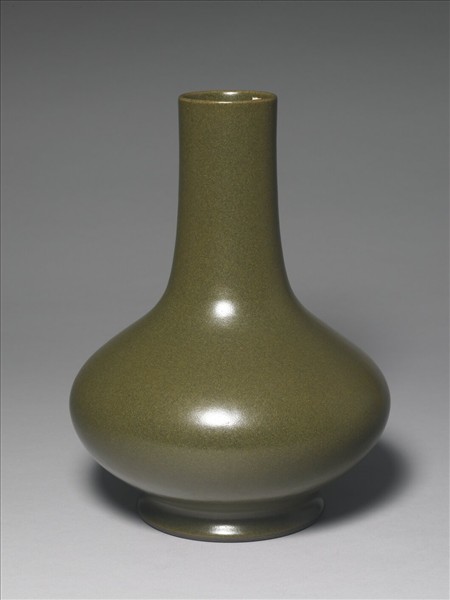 茶葉末釉長頸瓶
