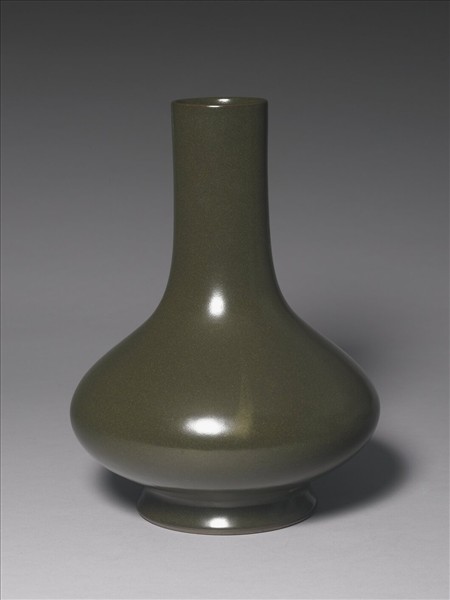 茶葉末釉長頸瓶