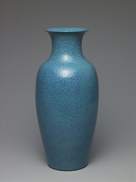 爐鈞釉撇口瓶
