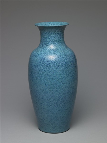 爐鈞釉撇口瓶