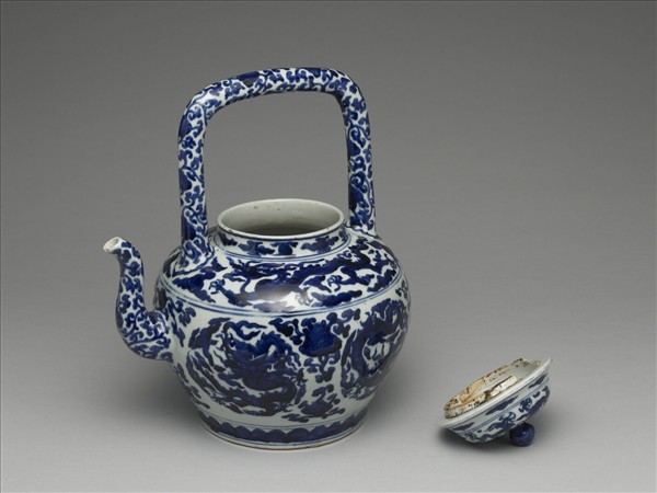 青花雲龍提梁壺