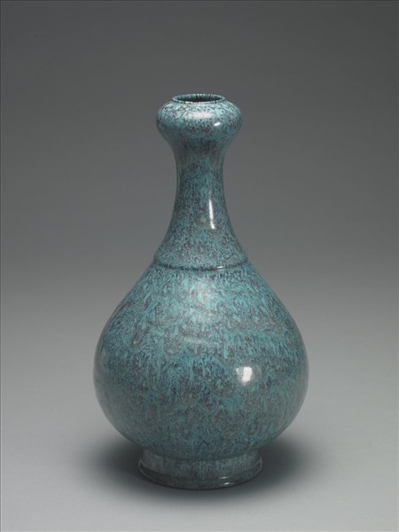 爐鈞釉蒜頭瓶