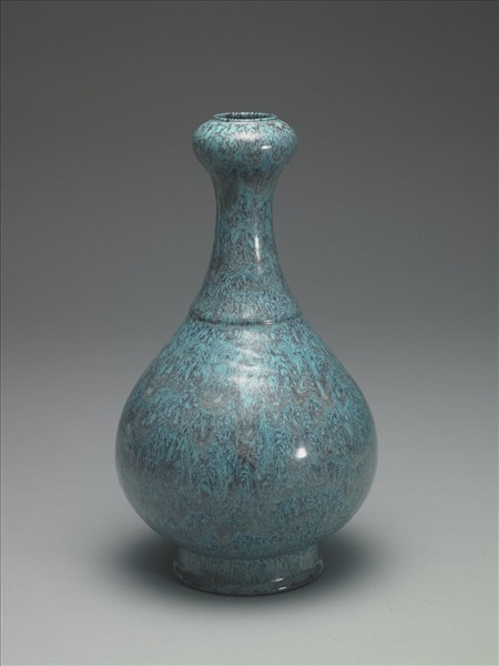 爐鈞釉蒜頭瓶