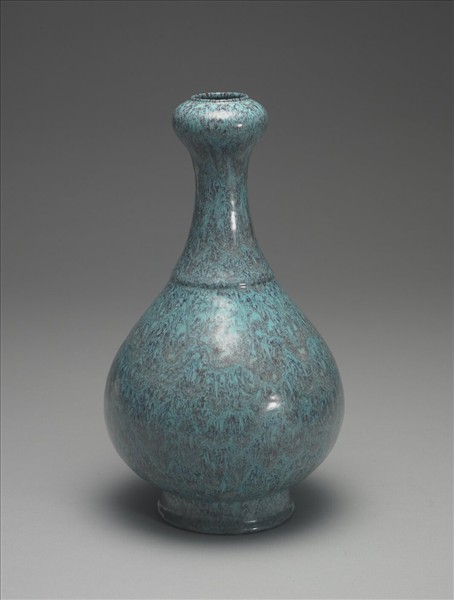 爐鈞釉蒜頭瓶