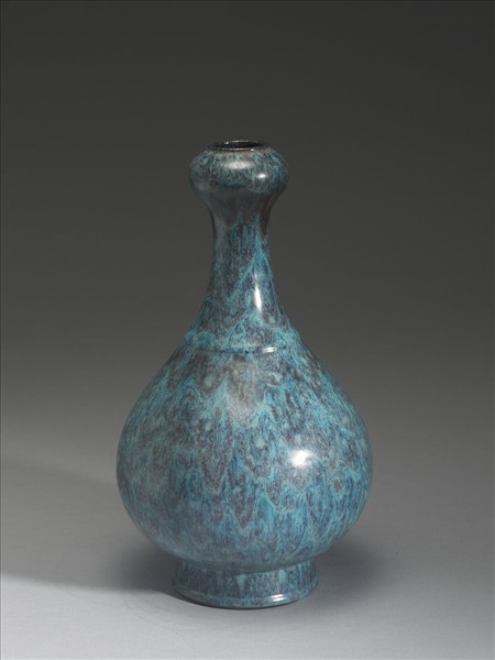 爐鈞釉蒜頭瓶