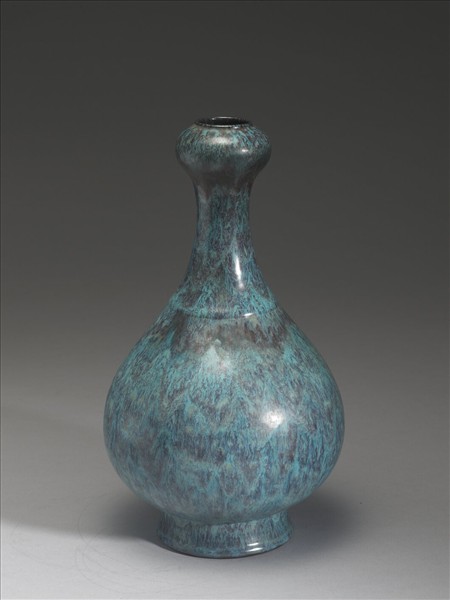 爐鈞釉蒜頭瓶