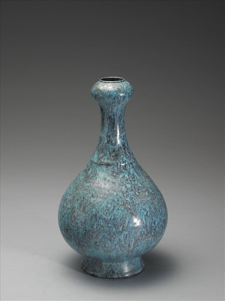 爐鈞釉蒜頭瓶