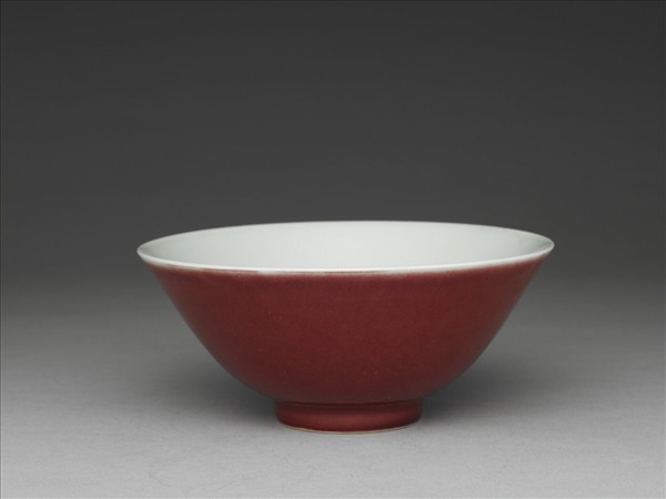 霽紅釉碗