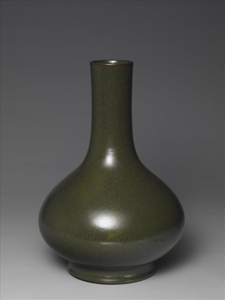 茶葉末釉長頸瓶
