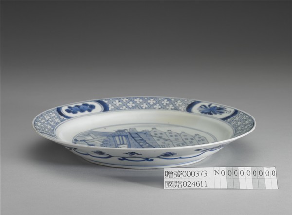 青花「鹿特丹暴動」圖盤