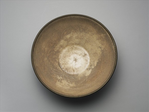 吉州窯 白瓷葉紋碗