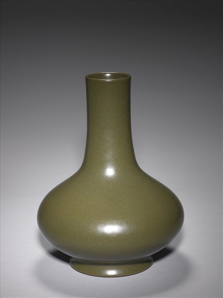 茶葉末釉長頸瓶
